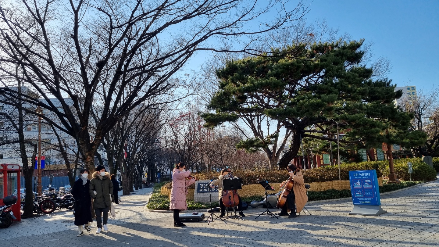 〔찬양버스킹〕 2022년 1-2월 호산나 앙상블 찬양 버스킹