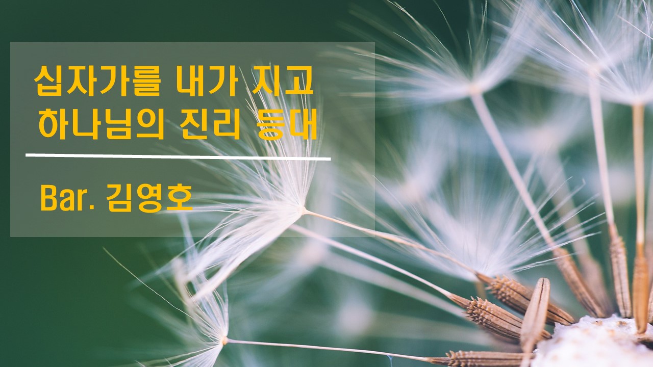 [찬송 공연 실황] 십가자를 내가 지고 | 하나님의 진리 등대 | Bar. 김영호 | 제1...