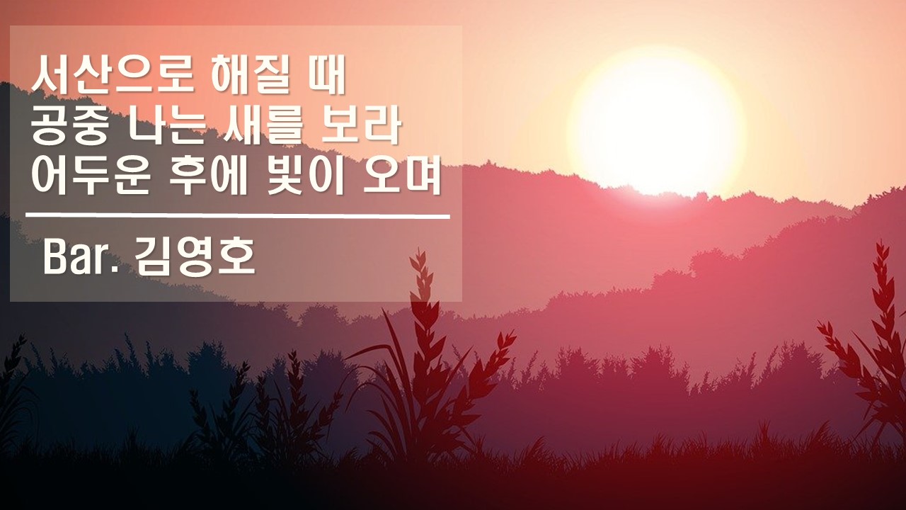 [찬송 공연 실황] 서산으로 해질 때 | 공중 나는 새를 보라 | 어두운 후에 빛이 오며 ...